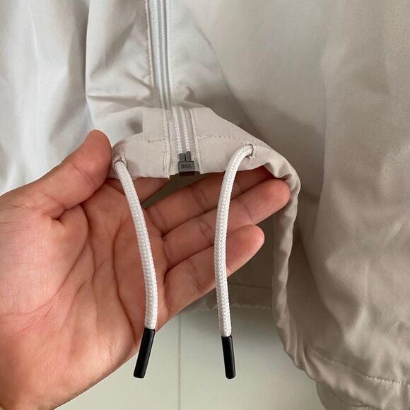 Under Armour Mauve Pink Beige Colorblock Windbreaker Jacket Women’s Medium Loose - Picture 6 of 7